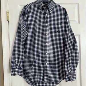 Nautica long sleeve casual button-down. Size Medium